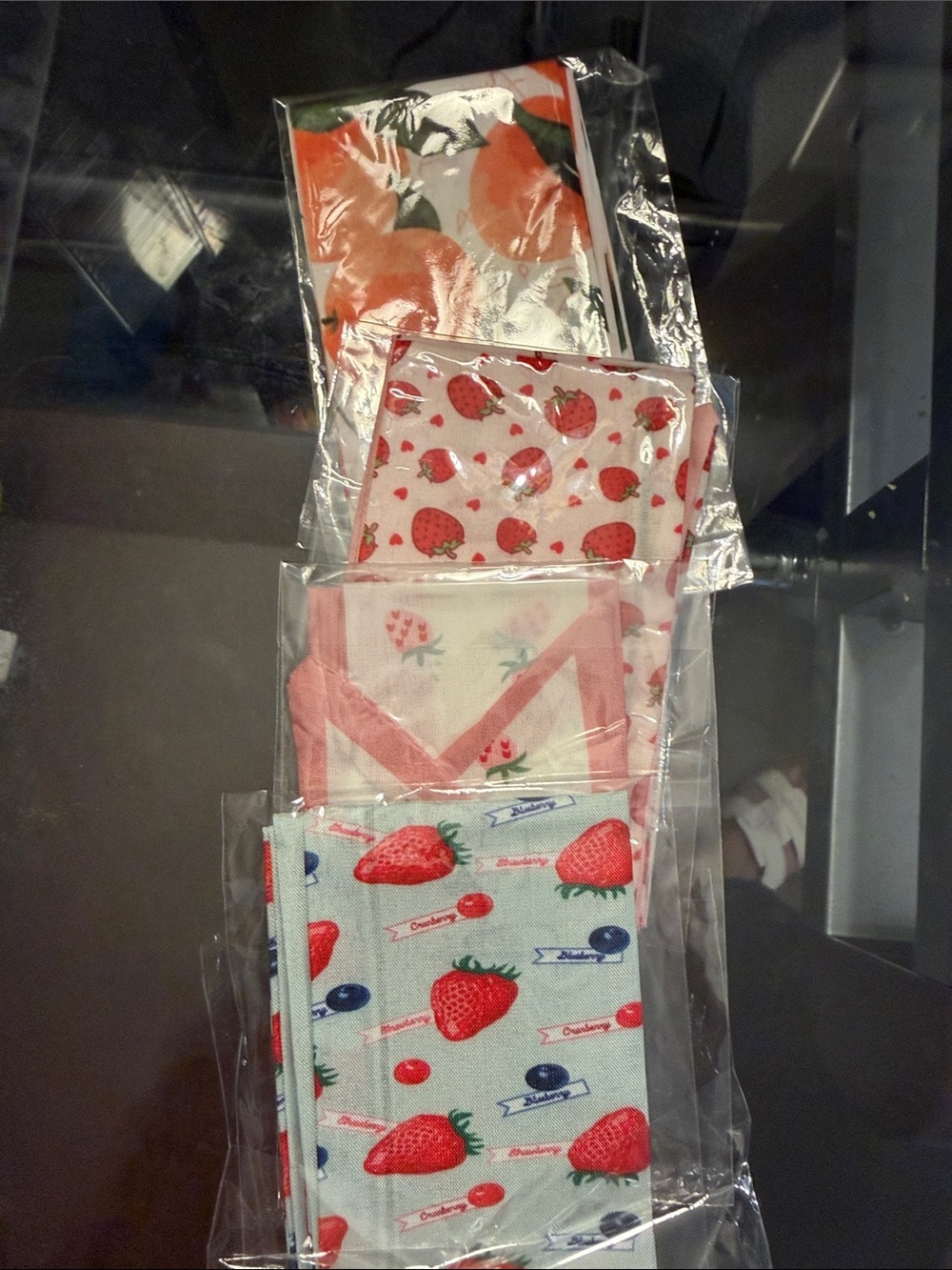 Strawberry Print Twillies- Pink & Red